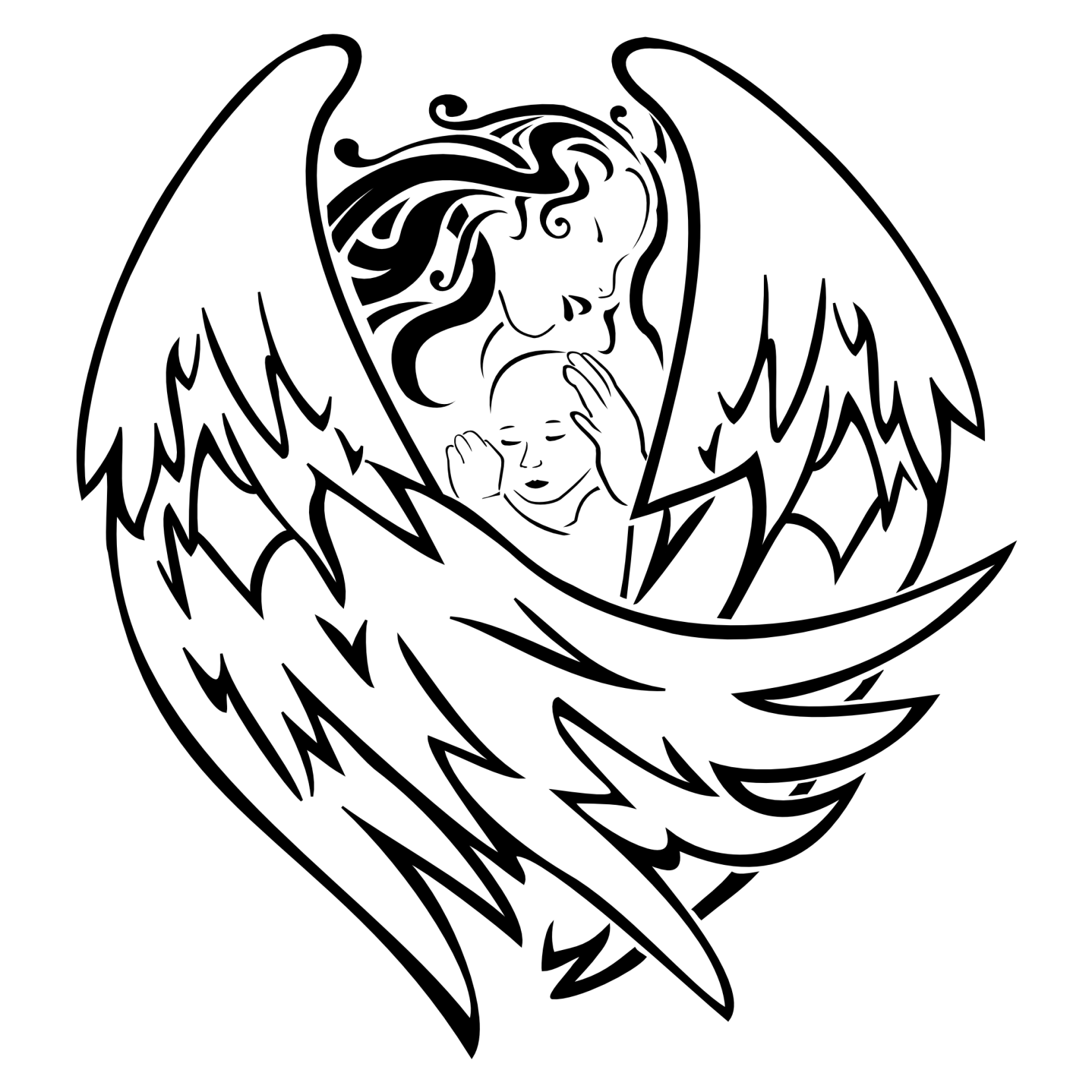 Baby Boy Angel Tattoos Image