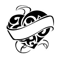 Tribal+heart+tattoos+with+names