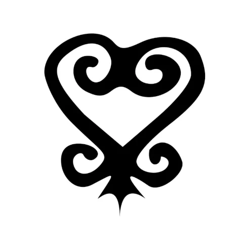 Sankofa Adinkra tribal symbol drawing