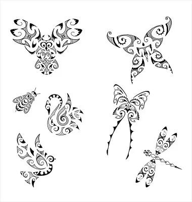 Maori style AIR animal tattoos