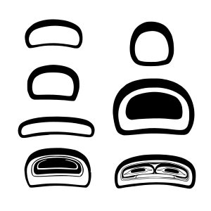 Haida art ovoid component example diagram