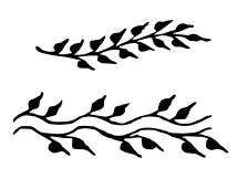 Traditional henna patterns utilizing the structural bud motif