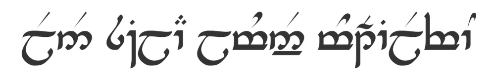 quenya script translation