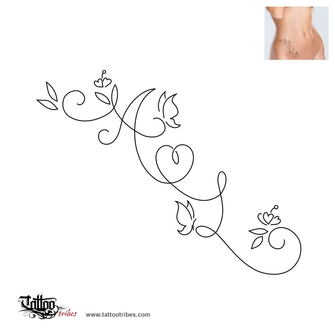 Tattoo image of A+L, Committment, union