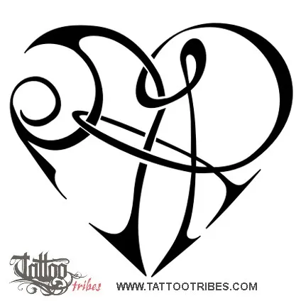 Double A+R heart