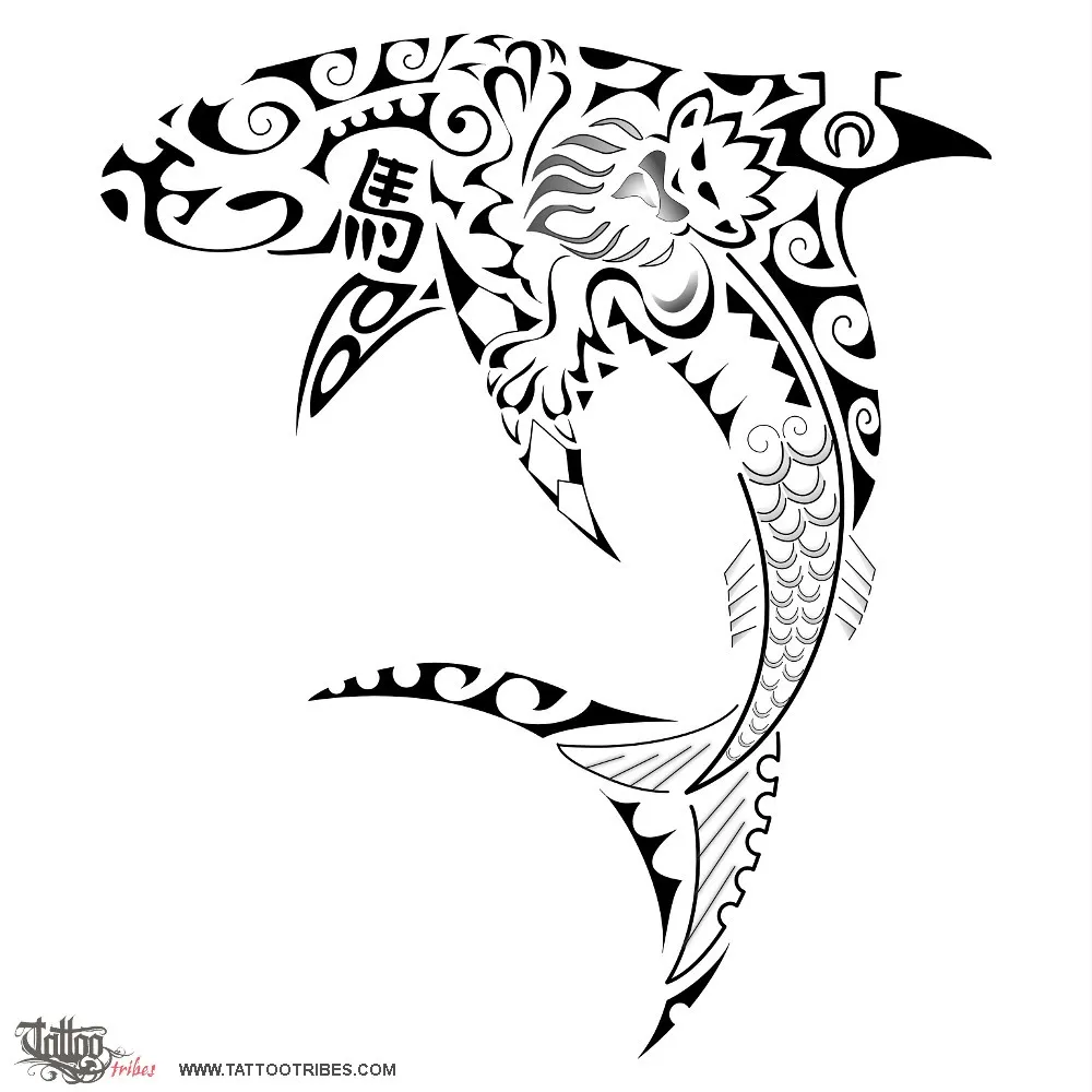 Tattoo image of Shark, Adam
