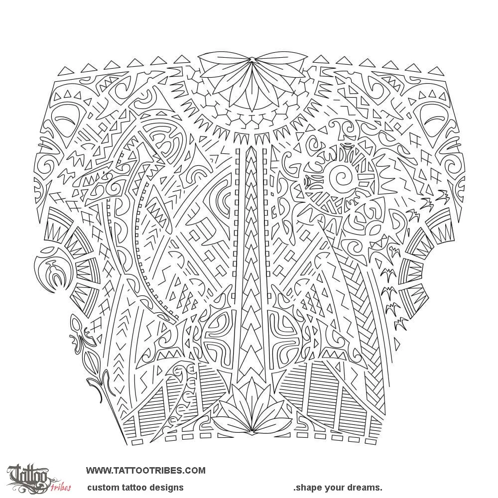 Stencil outline of Tumama, Foundation
