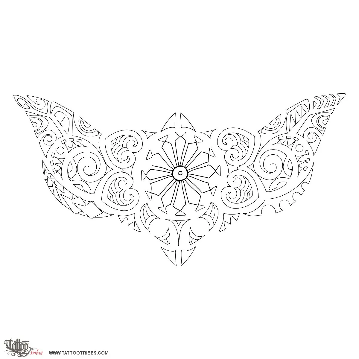 Stencil outline of Lower back, Femininity, strength