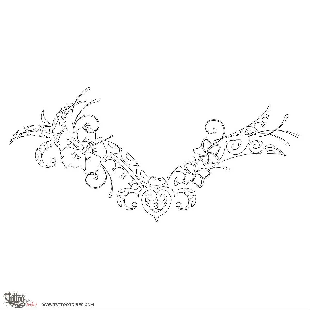Stencil outline of Lowerback 2, Femininity, carpe diem