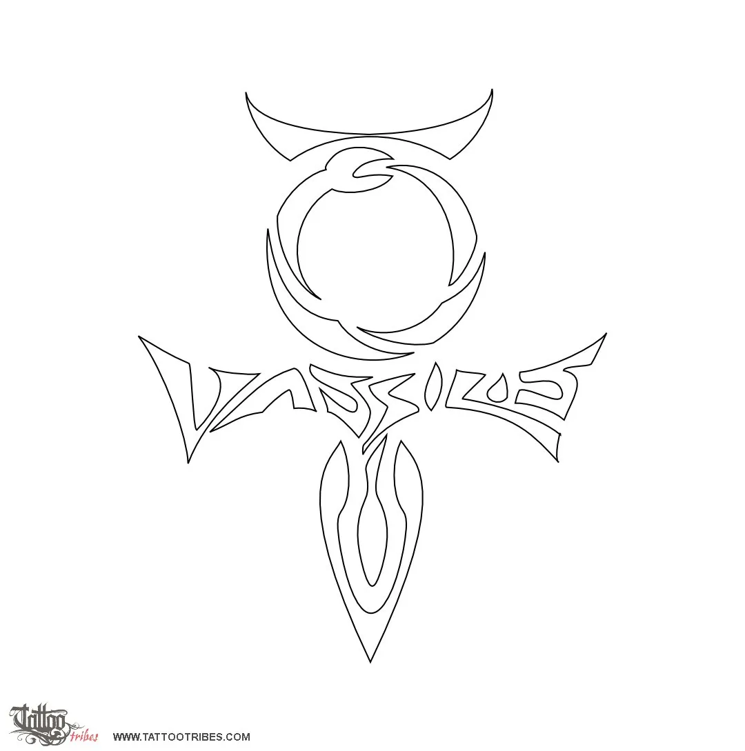 Stencil outline of Mercurius, Vassilis