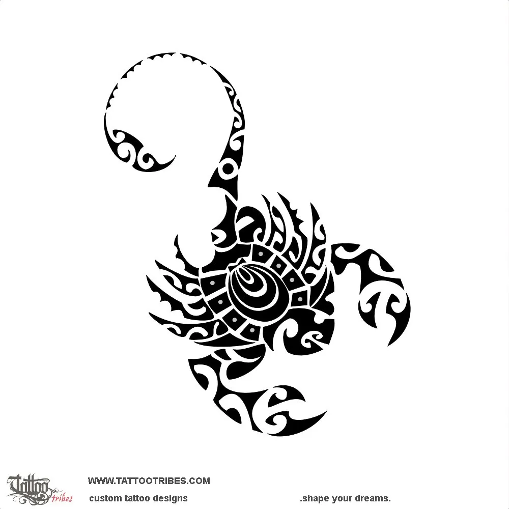 Tattoo image of Tribal scorpion, Revamp