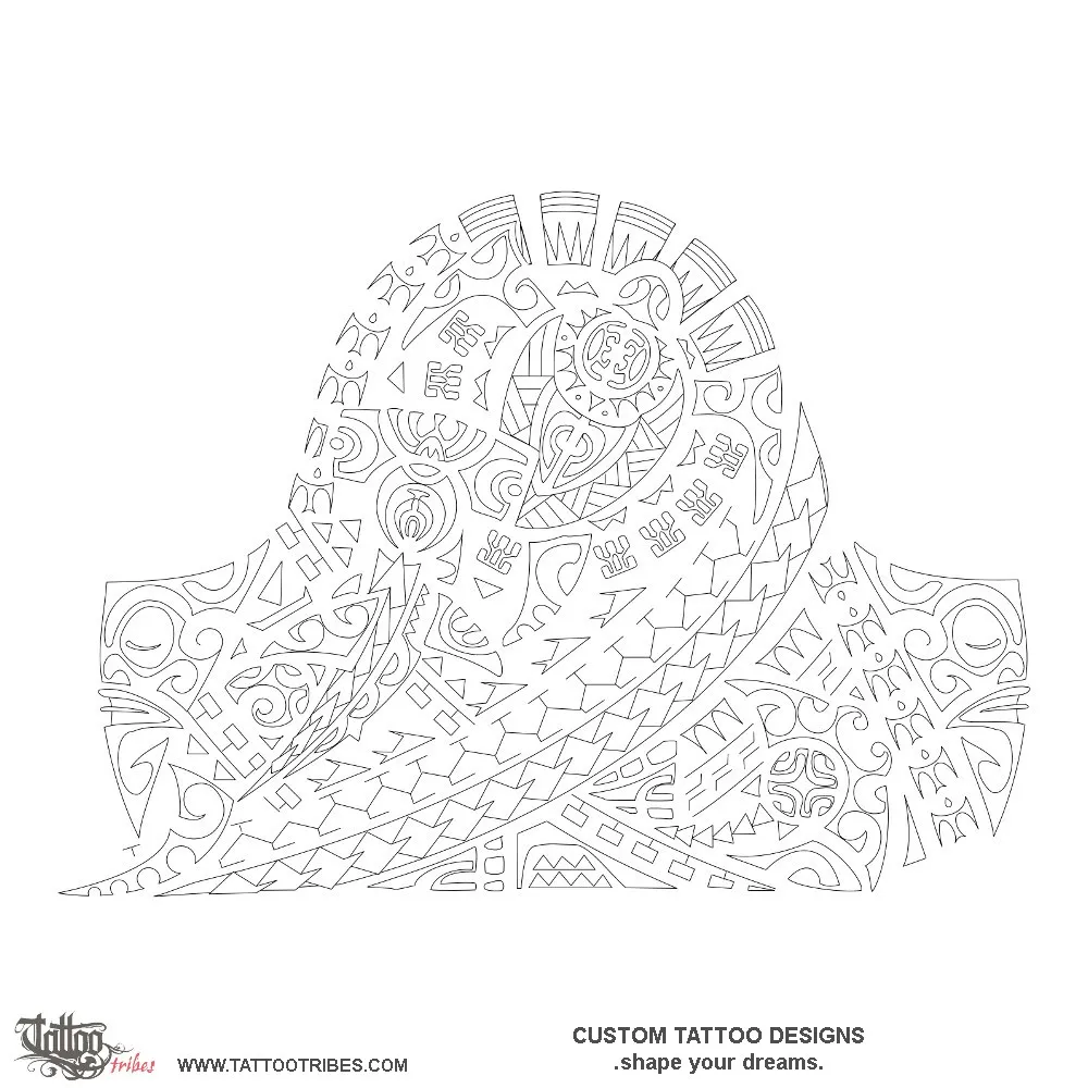 Stencil outline of Tāwharau, Sheltering