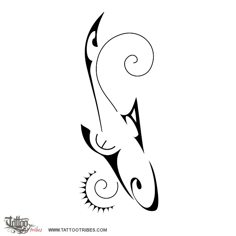 Tattoo image of A-shark, Adaptability, energy