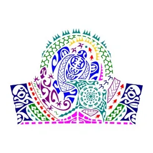 New family Polynesian hlf sleeve tattoo