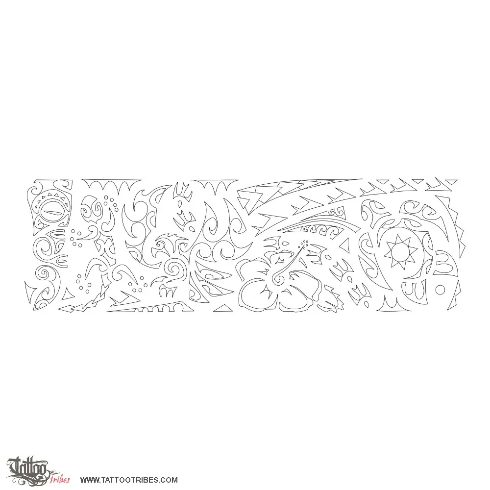 Stencil outline of Legband, Bonds