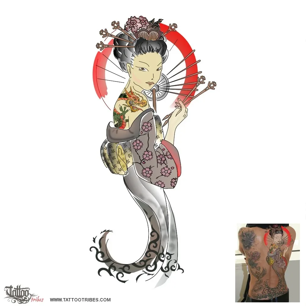 Tattoo image of Geisha, Perfection