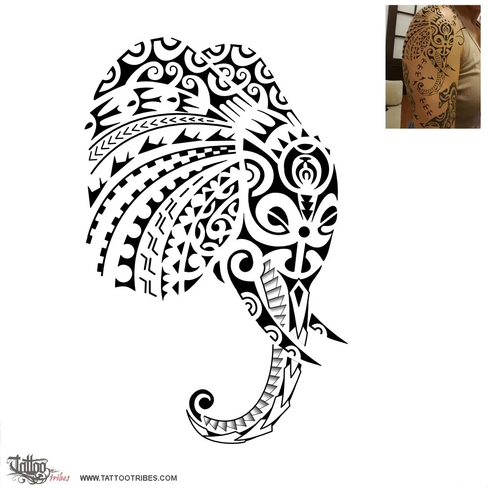 Tattoo image of Elephant, Prosperity