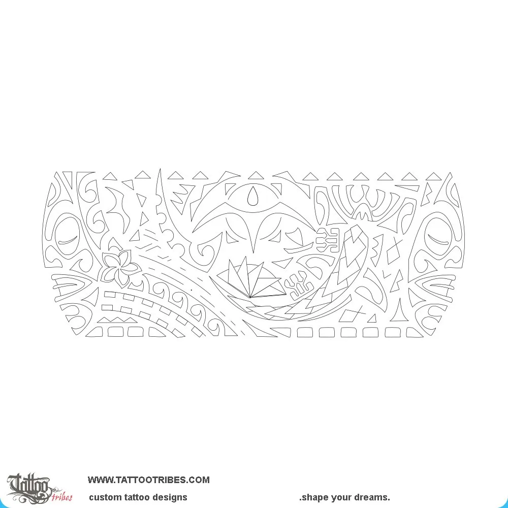 Stencil outline of ´Otaha, Frigate bird