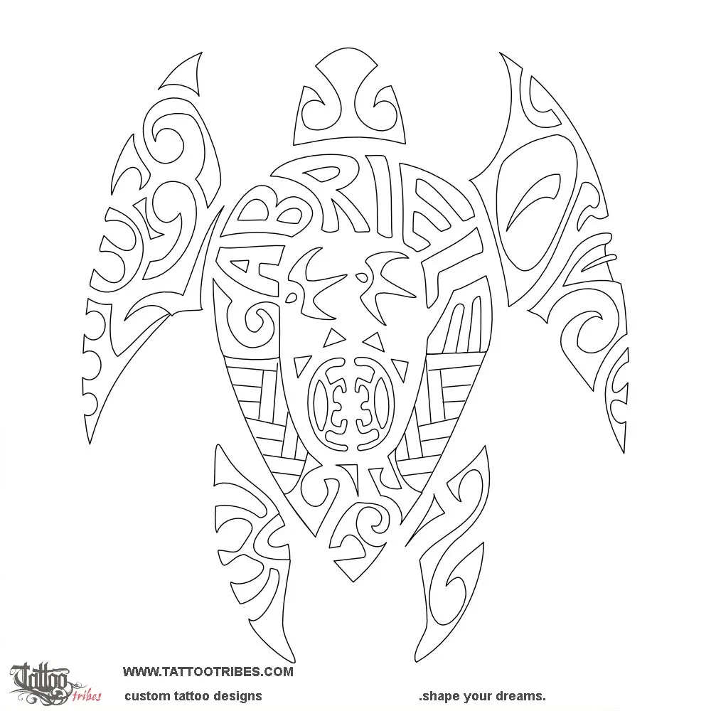 Stencil outline of Family, Gabriele
