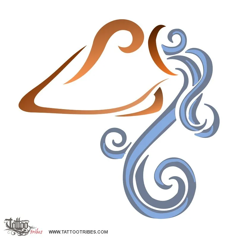 Tattoo image of Aquarius, Zodiac