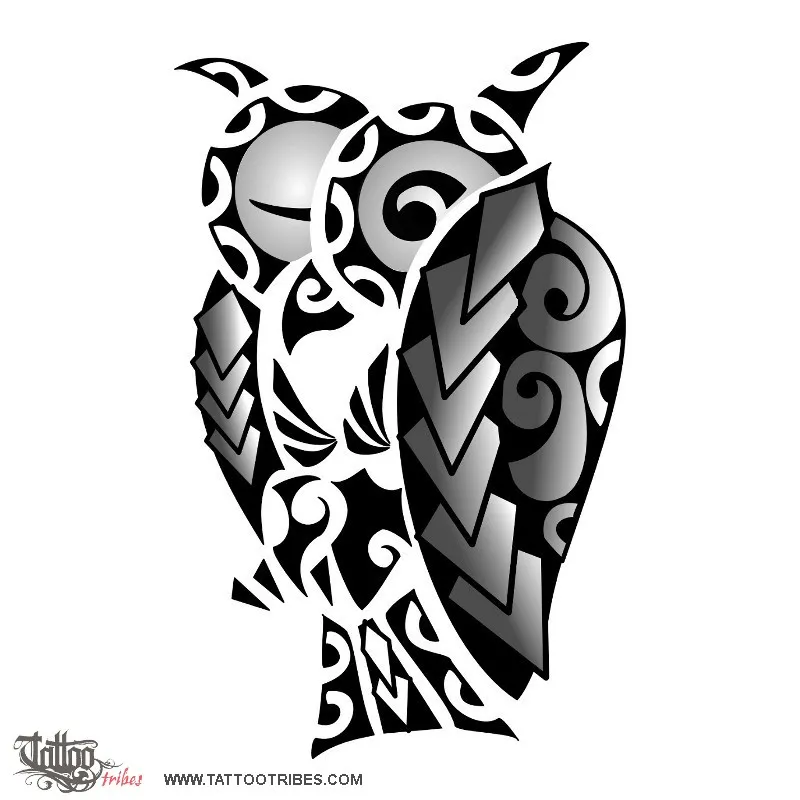 Tattoo image of Owl, Coverup
