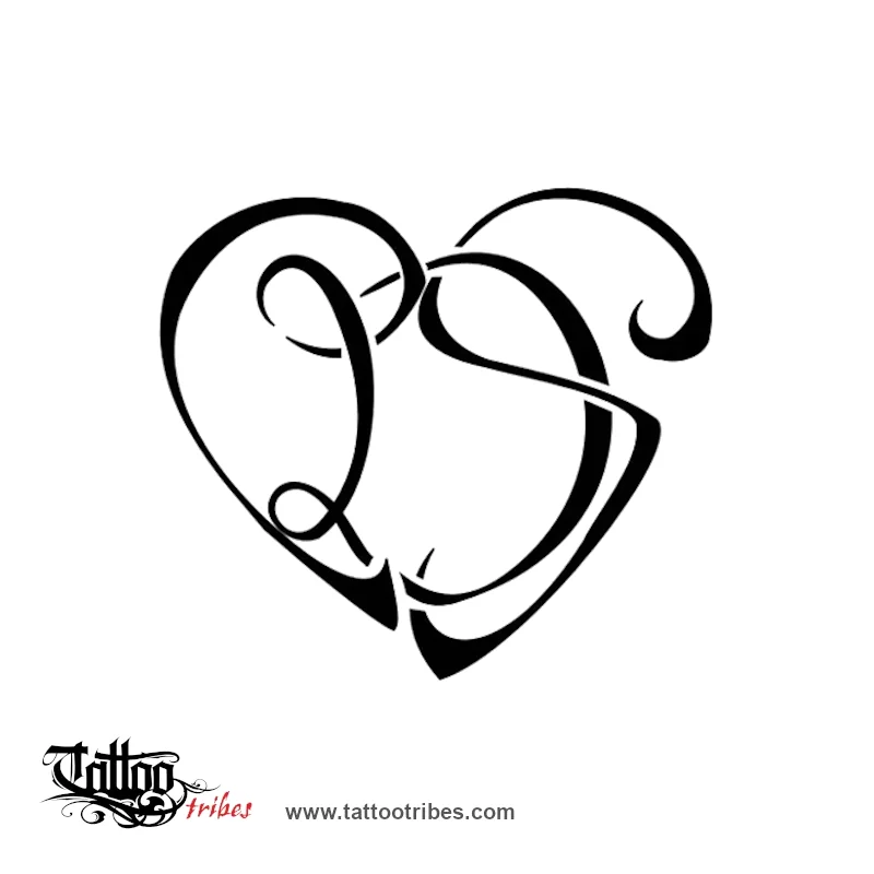 Tattoo image of C+D+S heart, Union, bond