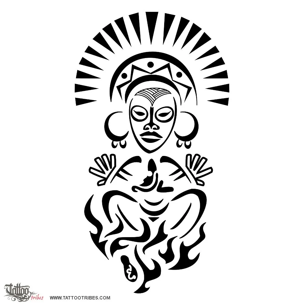 Tattoo image of Caribbean spirit, Triumph of life