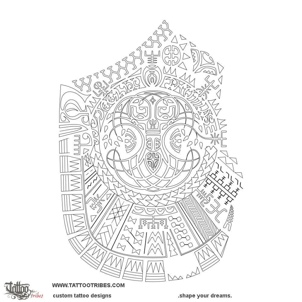 Stencil outline of Yggdrasil, Tree of life