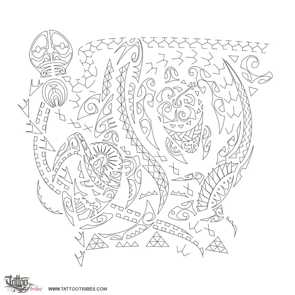 Stencil outline of Welo, Ancestry