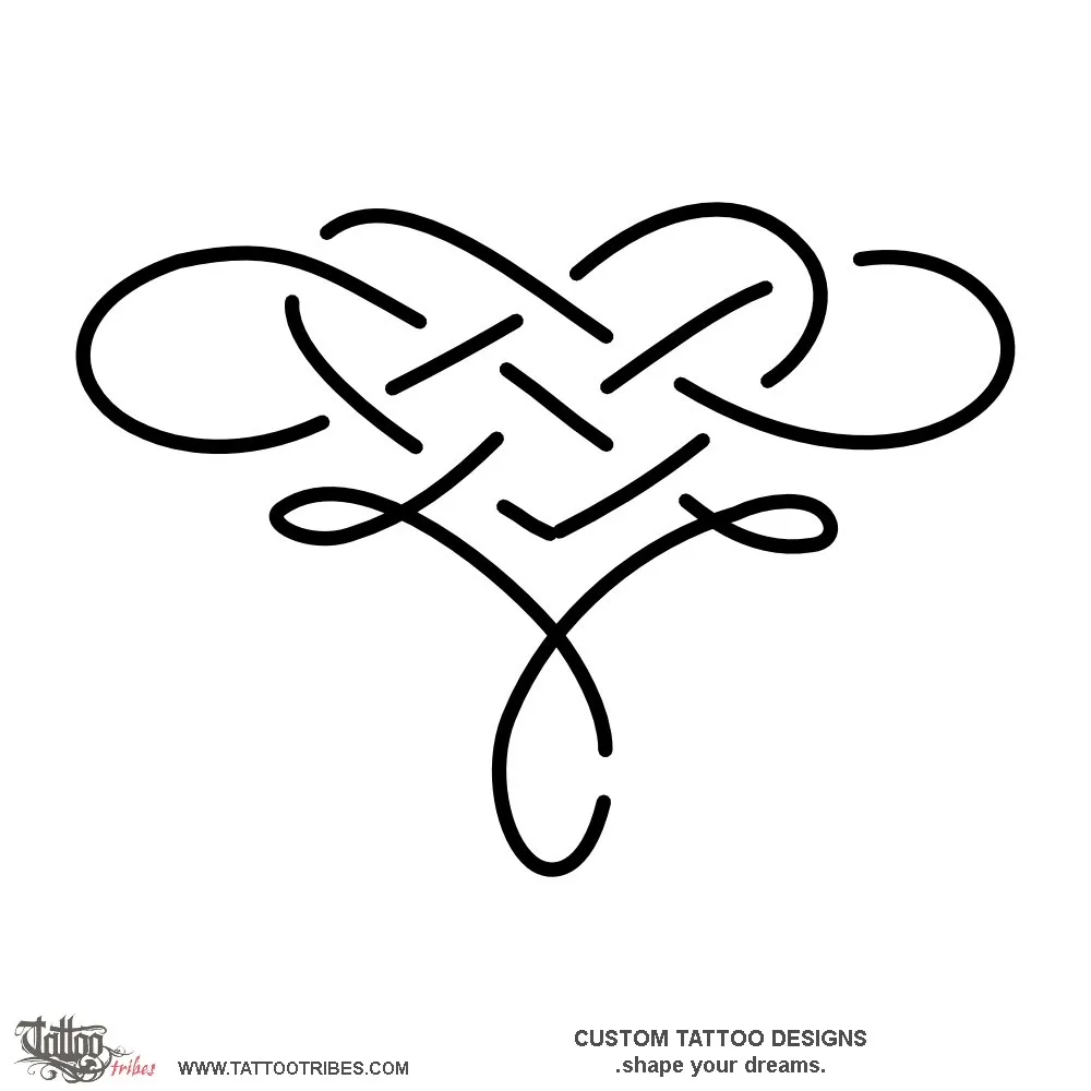 Tattoo image of J+C infinity heart, Love