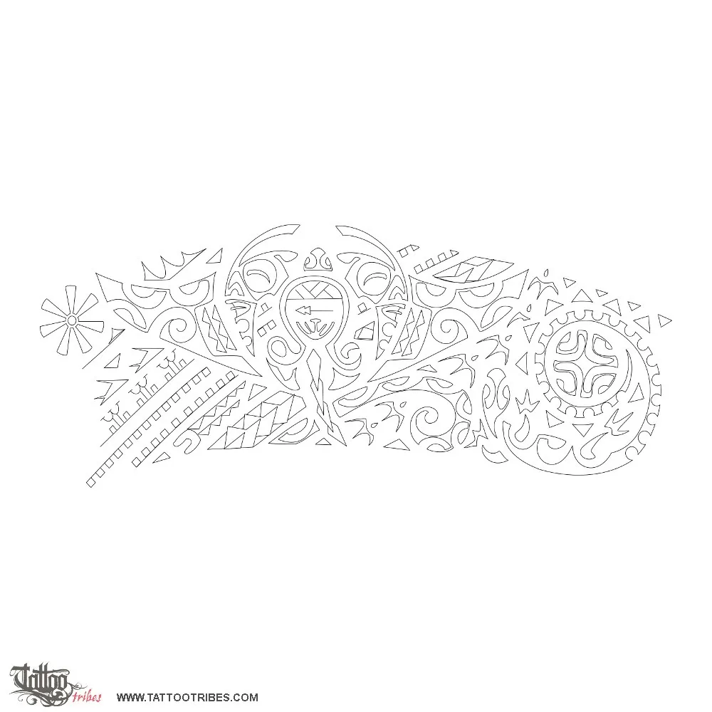 Stencil outline of Whakaumu, Transform