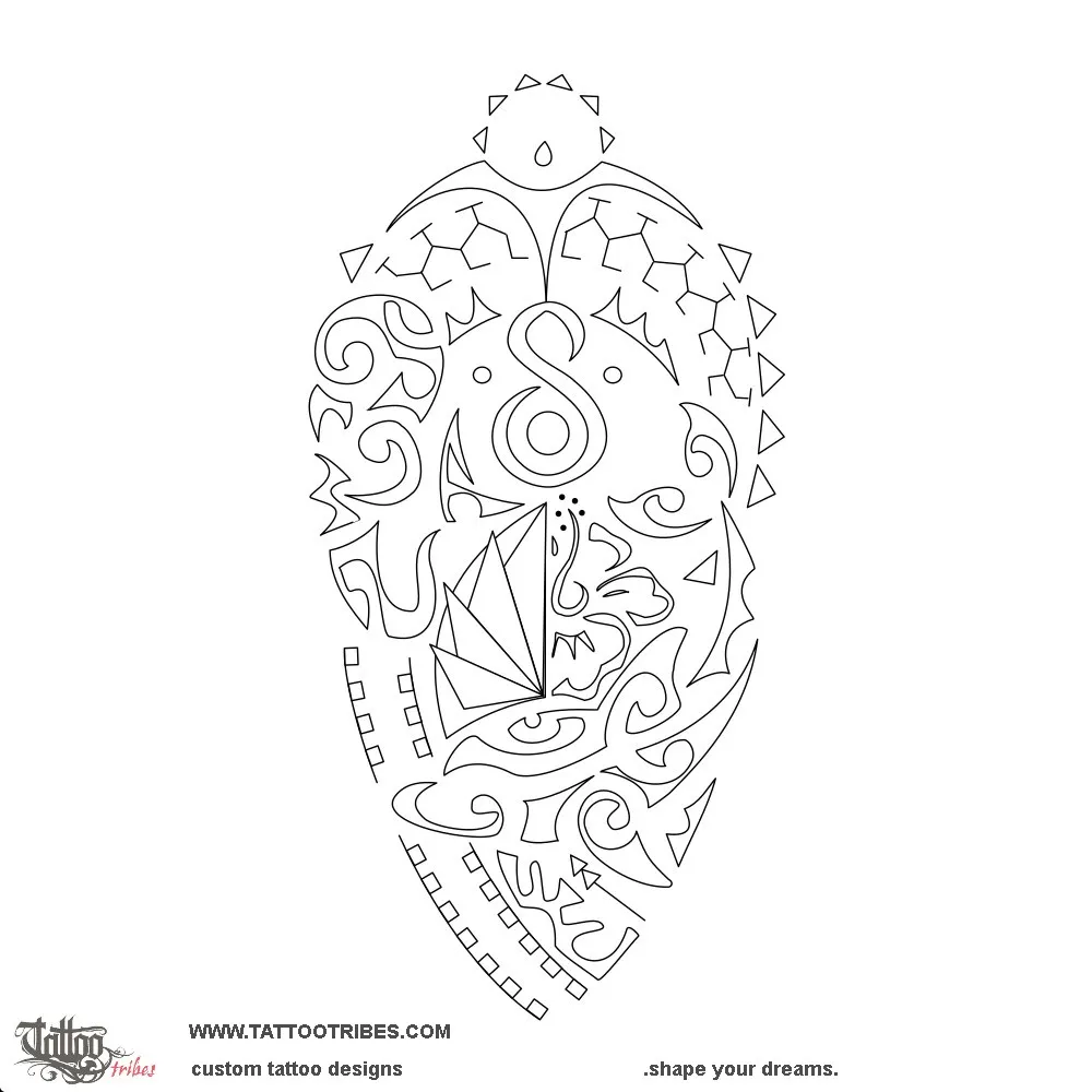 Stencil outline of Tamau, To keep in memory