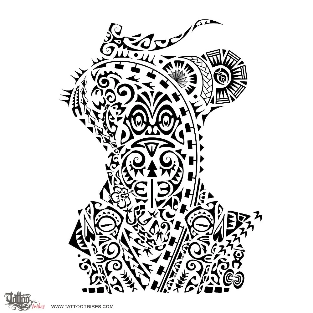 Tattoo image of Ngarahu, Chief warrior
