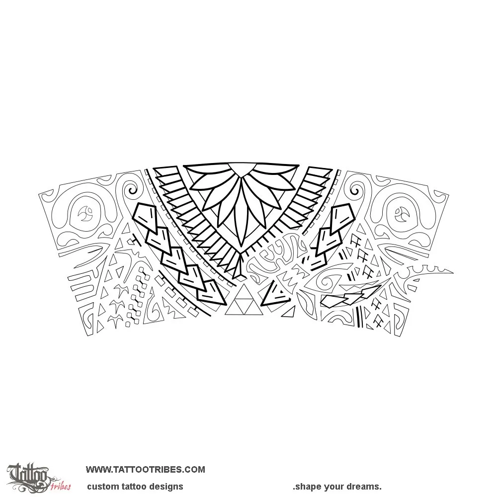 Stencil outline of Paruru, To shelter