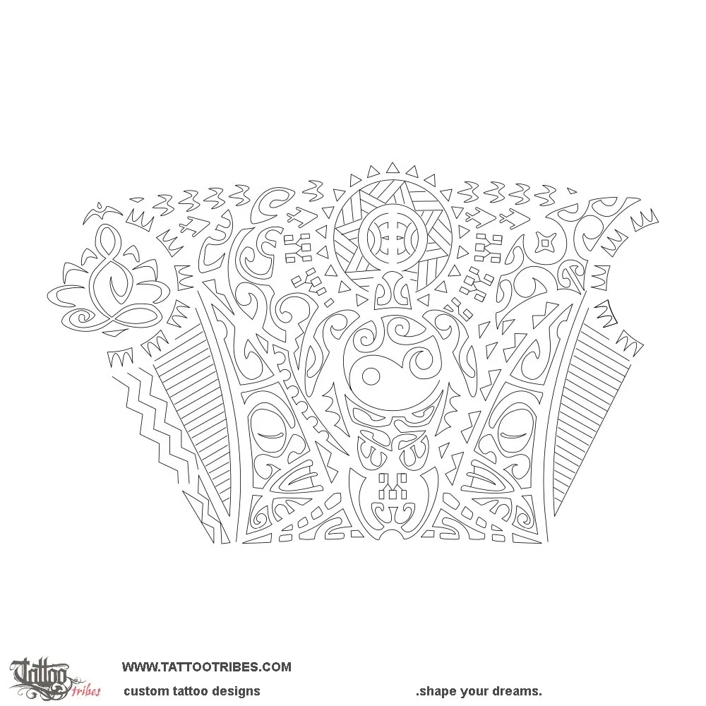 Stencil outline of Mindfulness, Armband