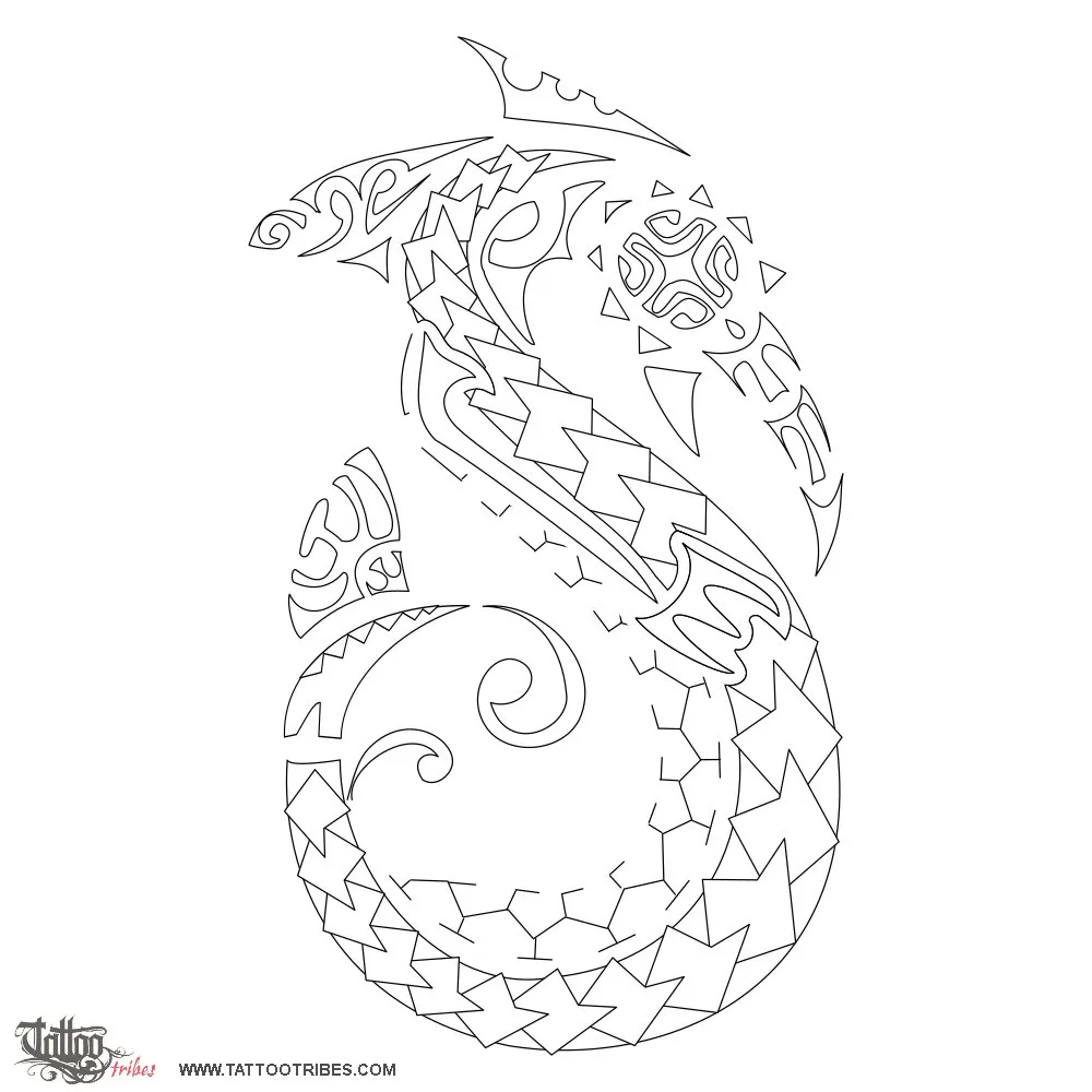 Stencil outline of Manaia, Francesco