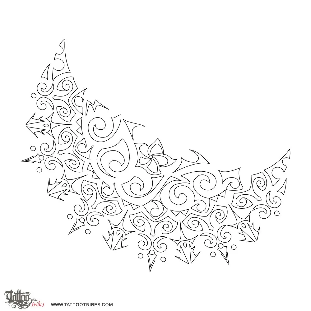 Stencil outline of Mandala, Femininity
