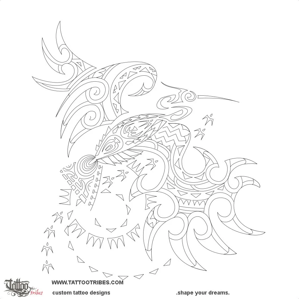 Stencil outline of White heron, Divine wisdom