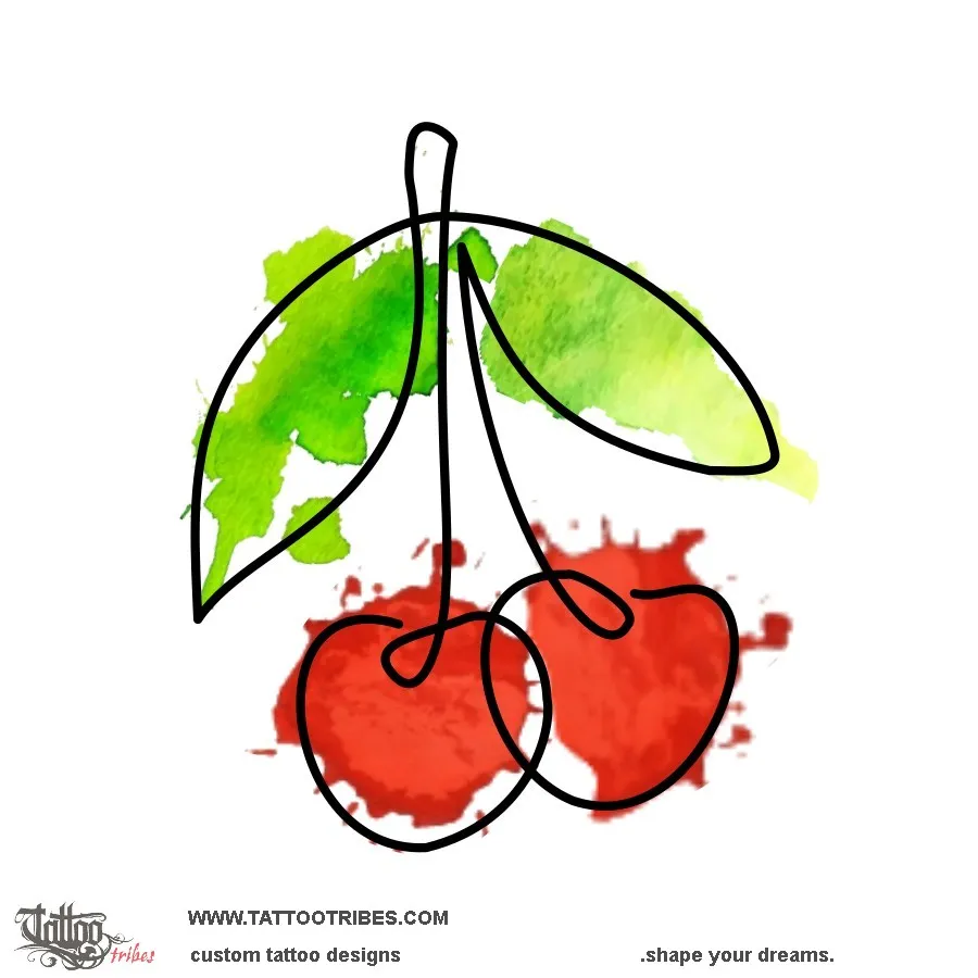 Tattoo image of Cherries, Passion