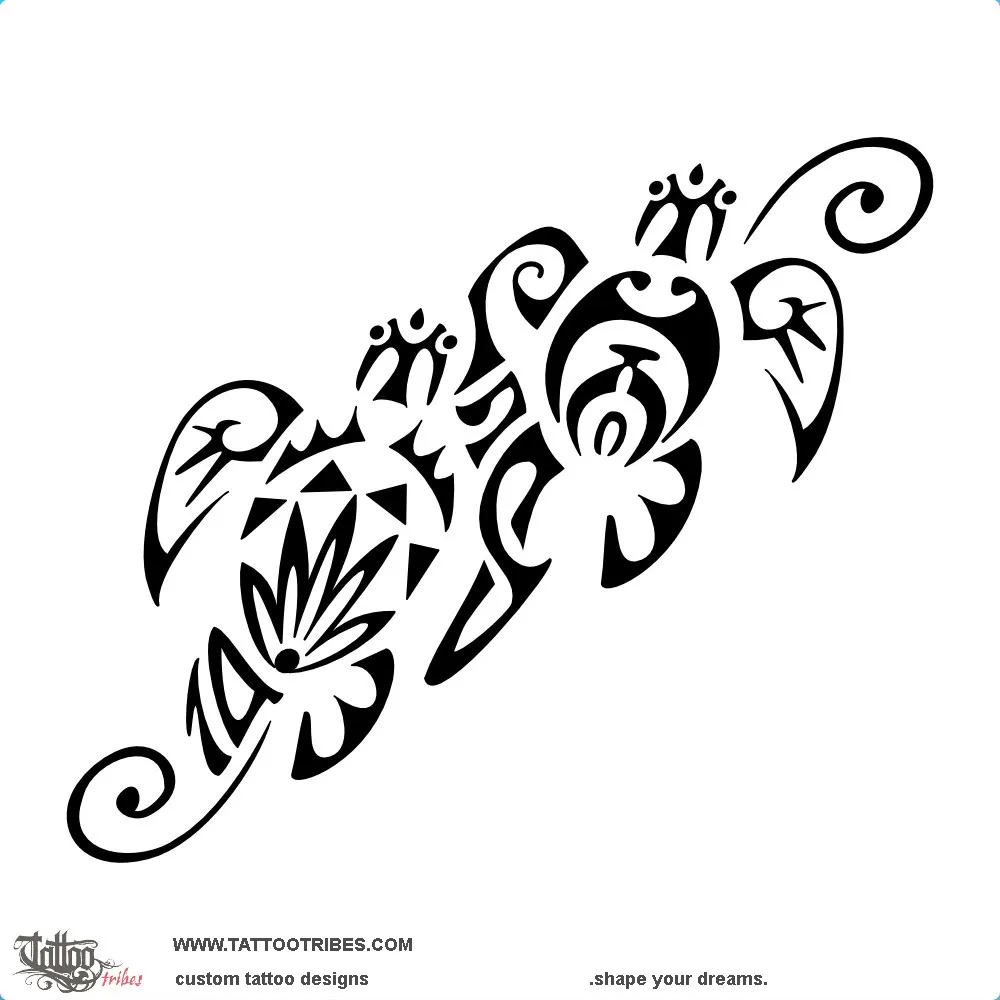 Tattoo image of Two turtles, Life together