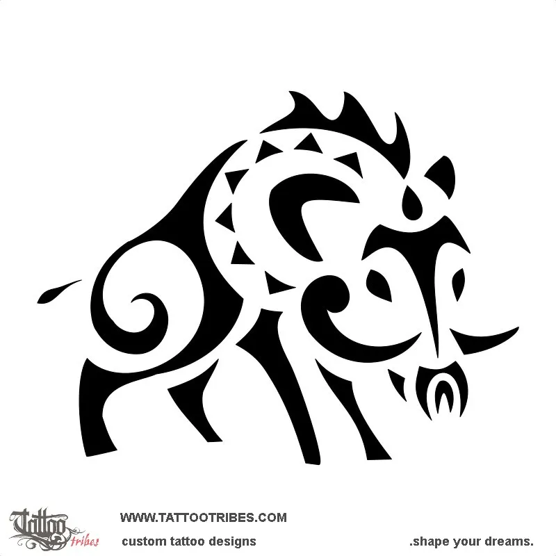 Tattoo image of Wildboar, Hunter