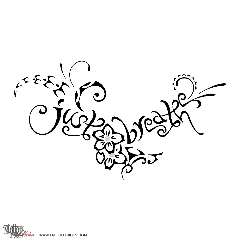 Tattoo image of Just breathe, Beauty, life
