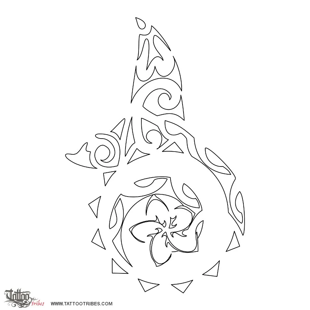 Stencil outline of Whale tail, Always changing