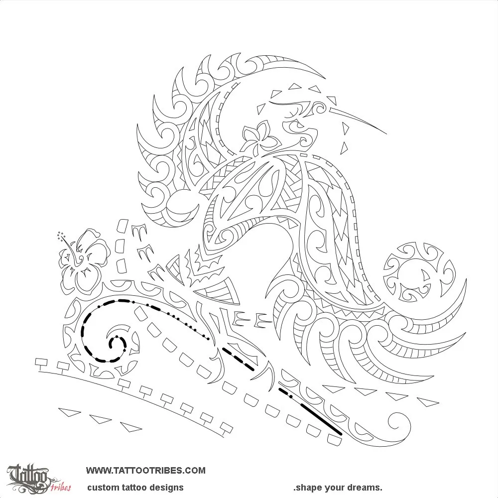 Stencil outline of Kōtuku, White heron