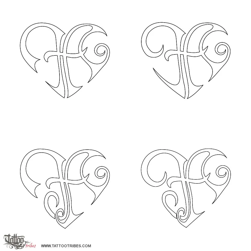 Stencil outline of F+A heart, Union