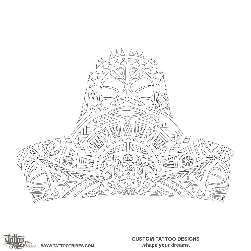 Stencil outline of Tamawāhine, Daughters
