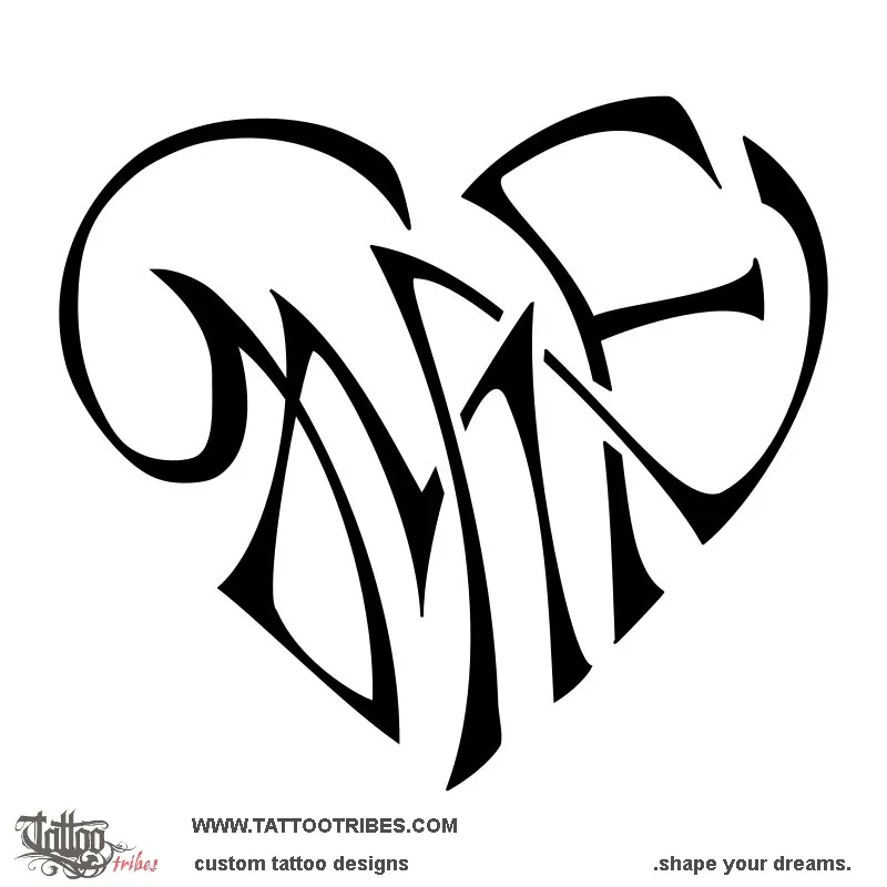 Tattoo image of GMNF heart, Union
