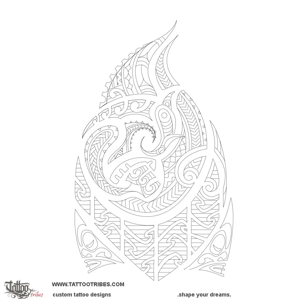 Stencil outline of Taniwha, Rugby