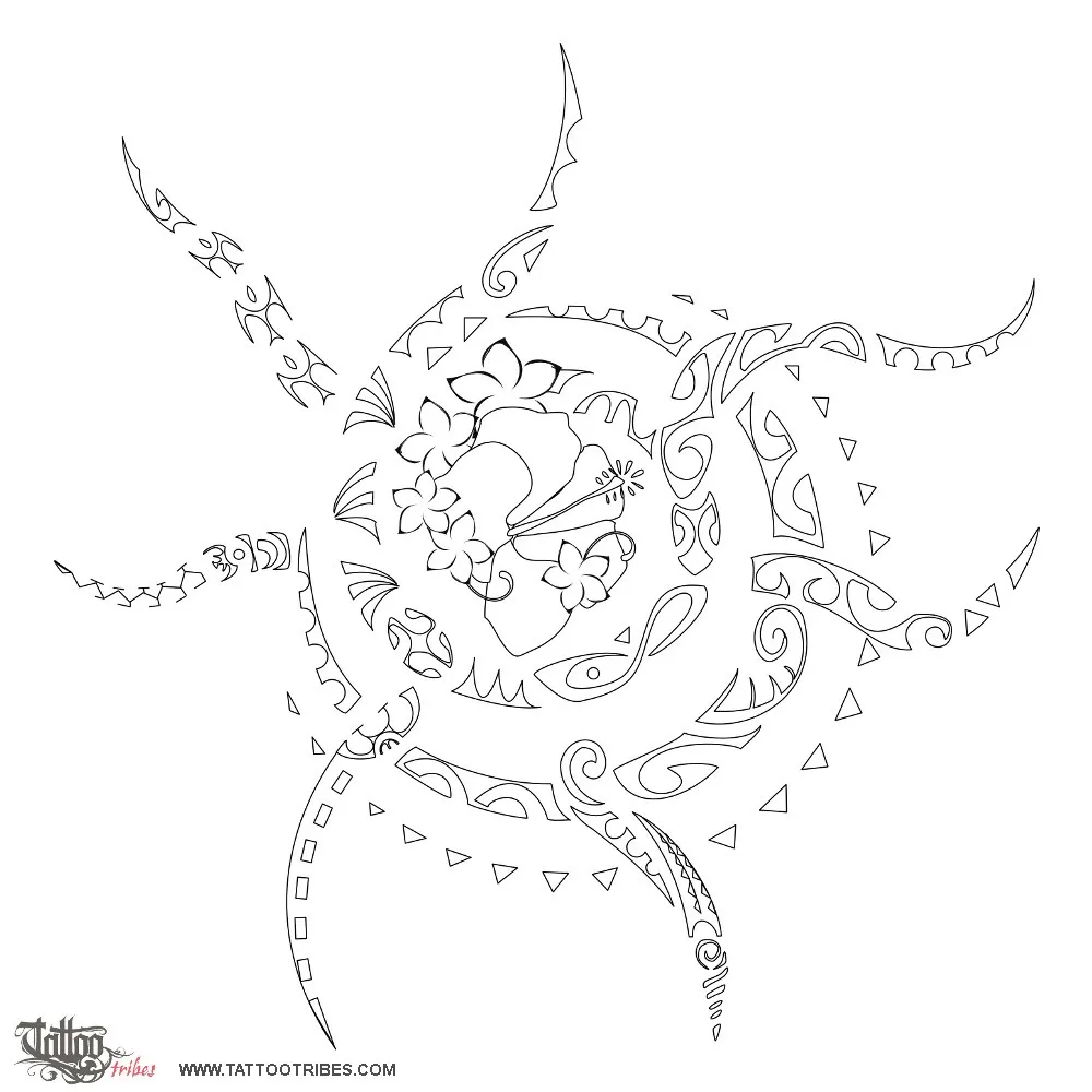 Stencil outline of Sun, Beauty, life