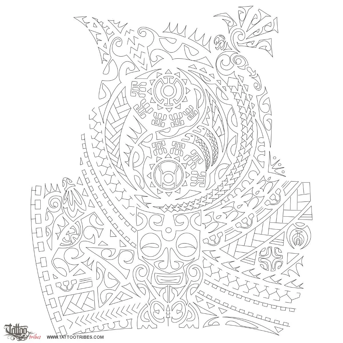 Stencil outline of Hangarite, Simmetry, balance
